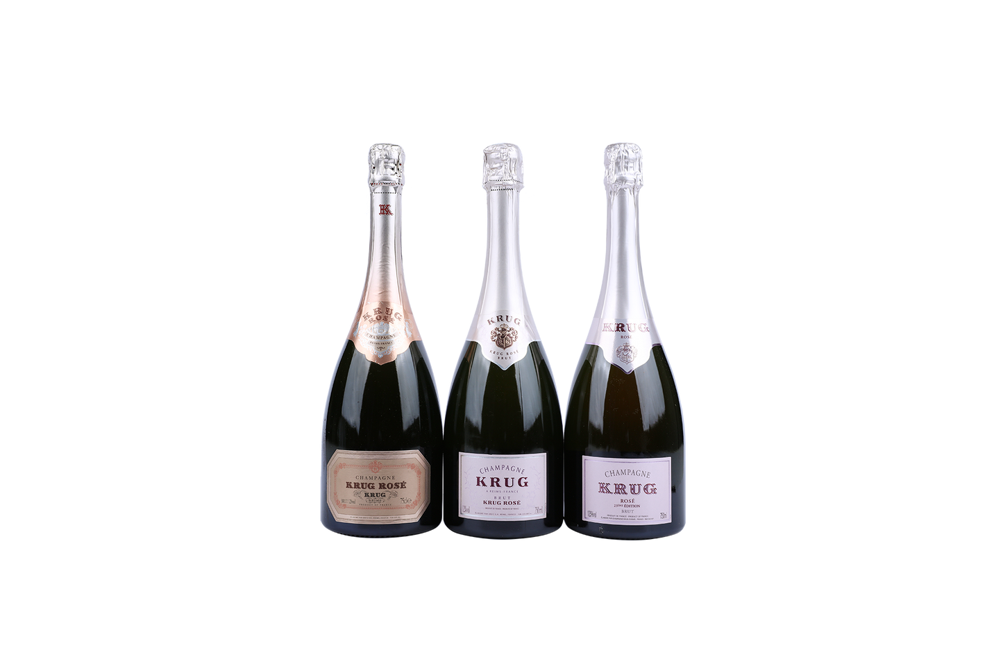 KRUG ROSE  LE TRILOGIE (82/83, 95/96, 23RD EDITION), JP LABEL (1)  NV 750ml LB(3)