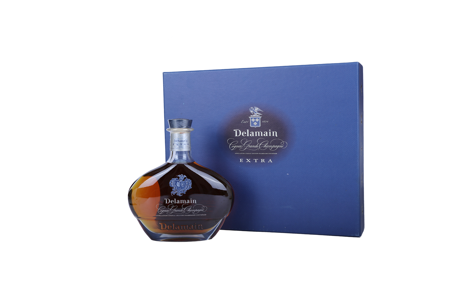 DELAMAIN EXTRA DE GRANDE CHAMPAGNE COGNAC WITH TWO GLASSES PACKAGE  NV 700ml OC(1)