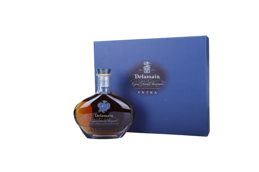 DELAMAIN EXTRA DE GRANDE CHAMPAGNE COGNAC WITH TWO GLASSES PACKAGE  NV 700ml OC(1)
