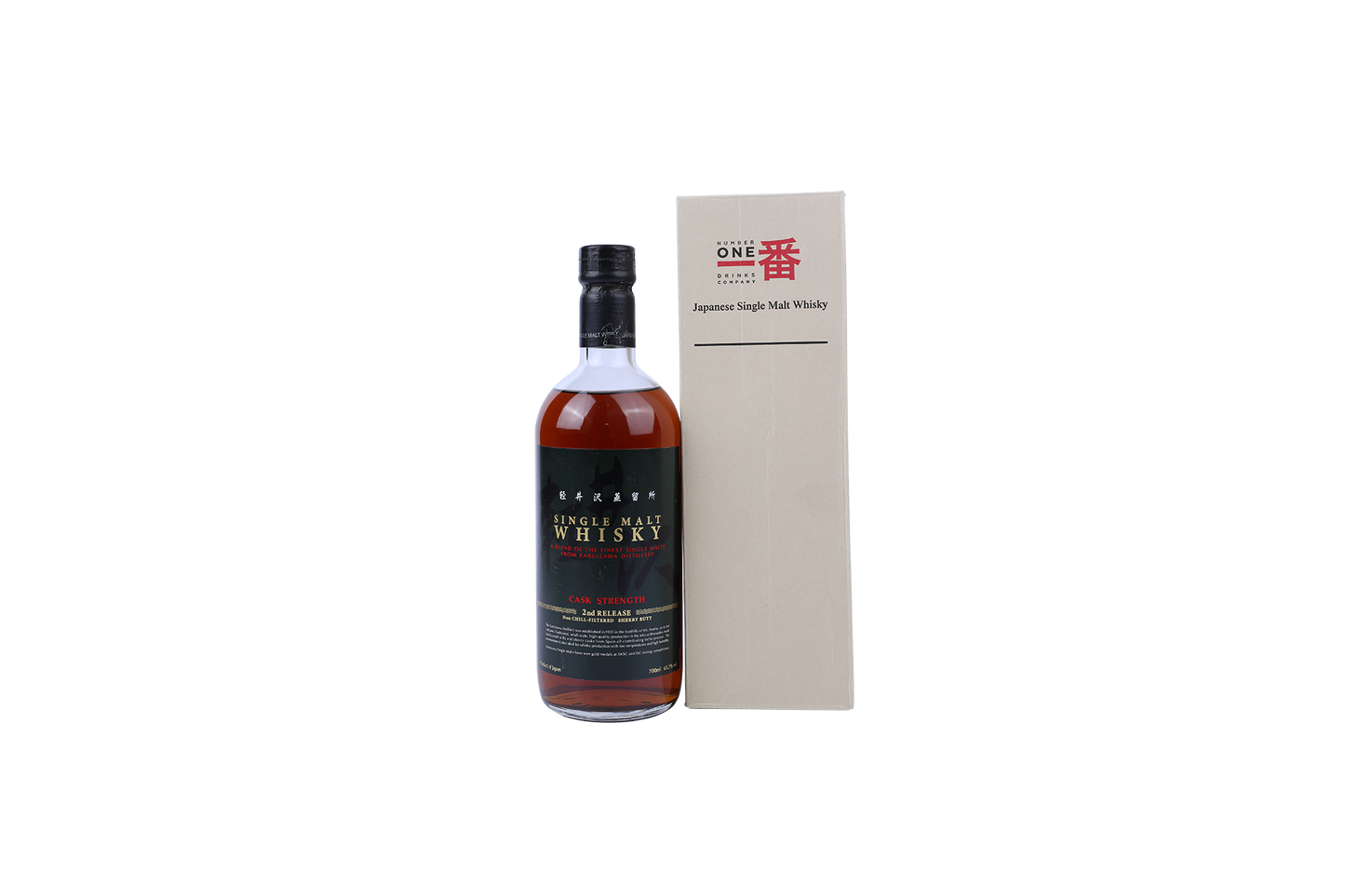 KARUIZAWA SINGLE MALT WHISKY CASK STRENGTH 2ND RELEASE, SHERRY BUTT, 61.7% ALC. 700ml  NV 700ml OC(1)