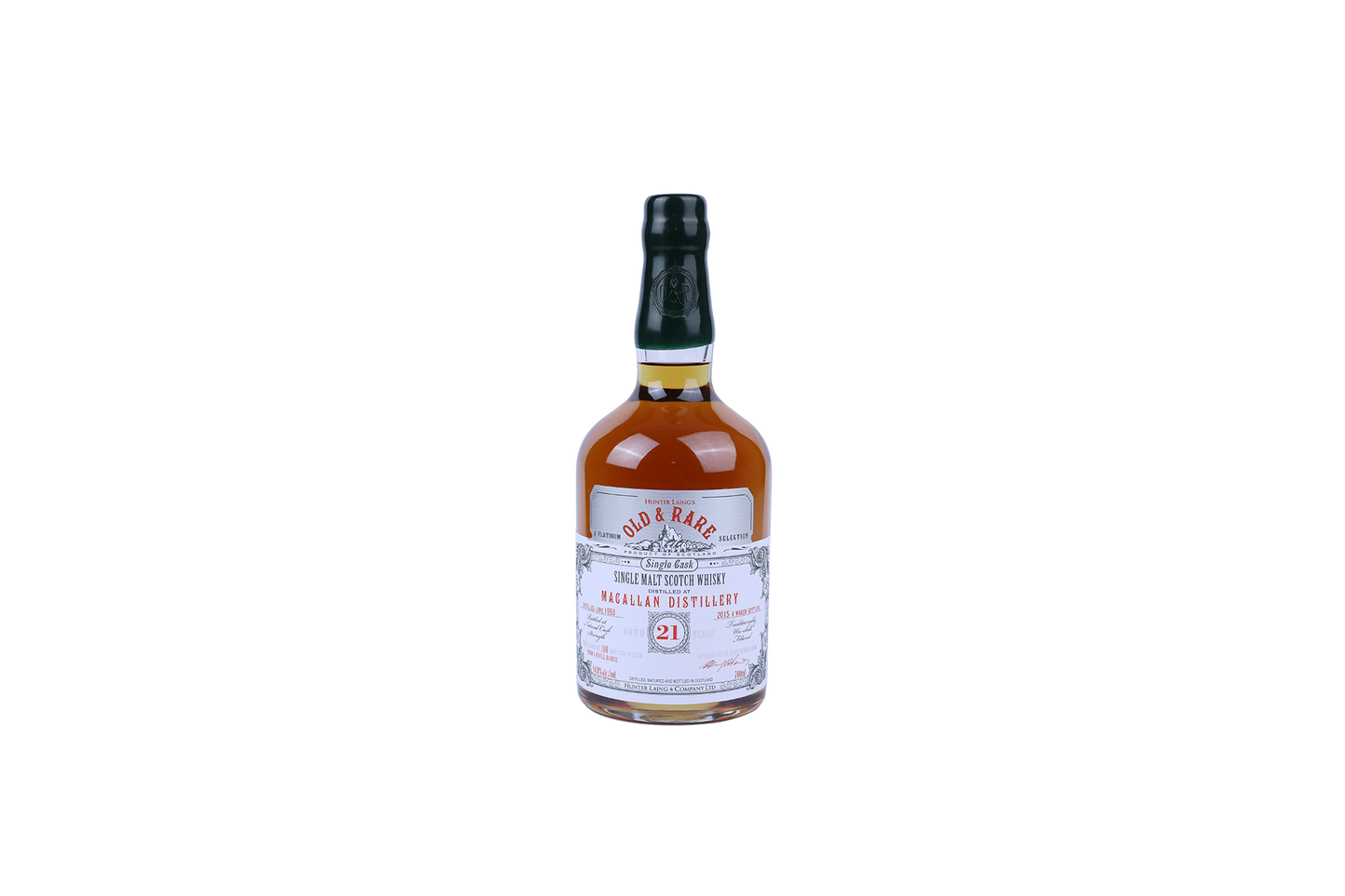 HUNTER LAING'S OLD AND RARE MACALLAN, DISTILLED IN 1993, 21 YO, SINGLE CASK, CASK STRENGTH, 54.8% ALC, 1/100  1993 700ml OC(1)