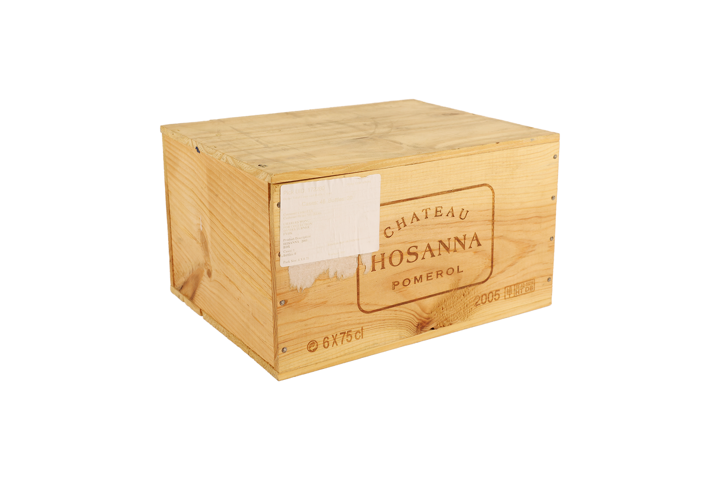 CHATEAU HOSANNA  2005 750ml OWC6